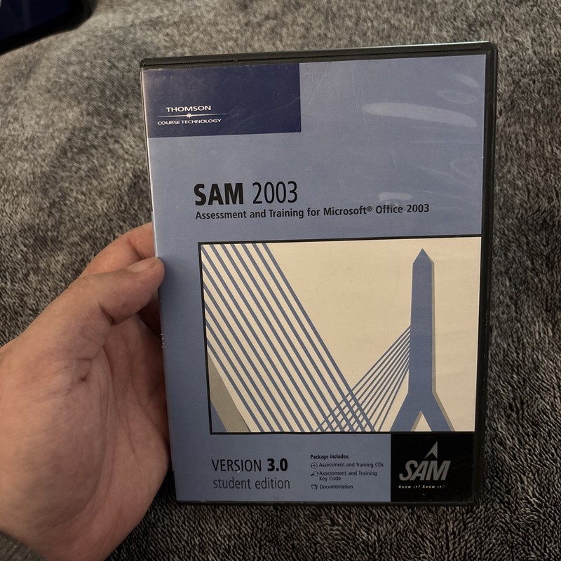 SAM 2003 Assessment & Training Version 3.0 Student edition (PC CD-ROM) w/Key VG