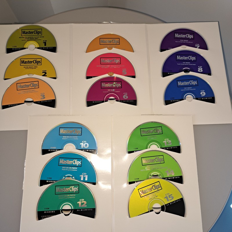 IMSI MASTERCLIP 15 CD’S 1997 NICE CONDITION WINDOWS