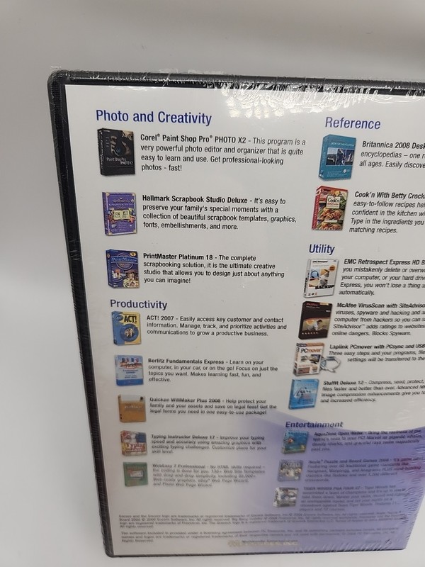 PC Treasures, INC Ultimate Software Suite Cd ROM PC Software New/Sealed gallery