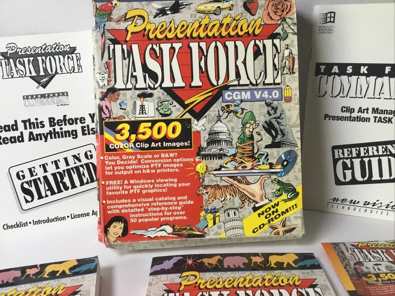 Presentation Taskforce Color Clip Art Images For DOS & Windows CD and Manual. gallery