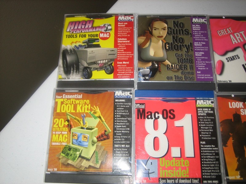 Lot of 15 Vintage MacAddict CD-ROM the Disc 1996, 97, 98, 99, 01, 02, 06 gallery