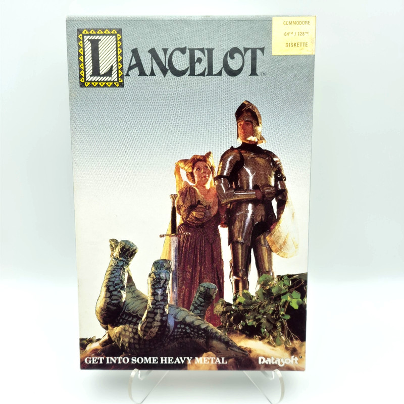 CIB! Rare! Lancelot (Commodore 64/128, 5.25" Disk, 1988 Datasoft) – Tested!