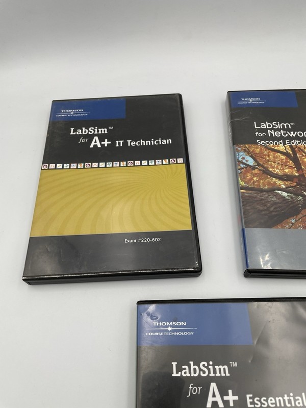 3 LabSim Thomson Course Technology A+ Essentials, IT, Network Programs M1 gallery