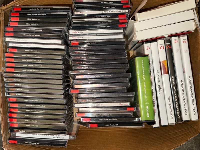 Lot of Adobe Windows And Mac Software. 65 In Total All Have Product Keys