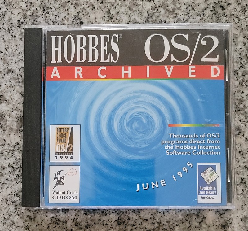 Hobbes OS/2 Archived Programs June 1995 Walnut Creek PC CD-ROM 1 CD OS2