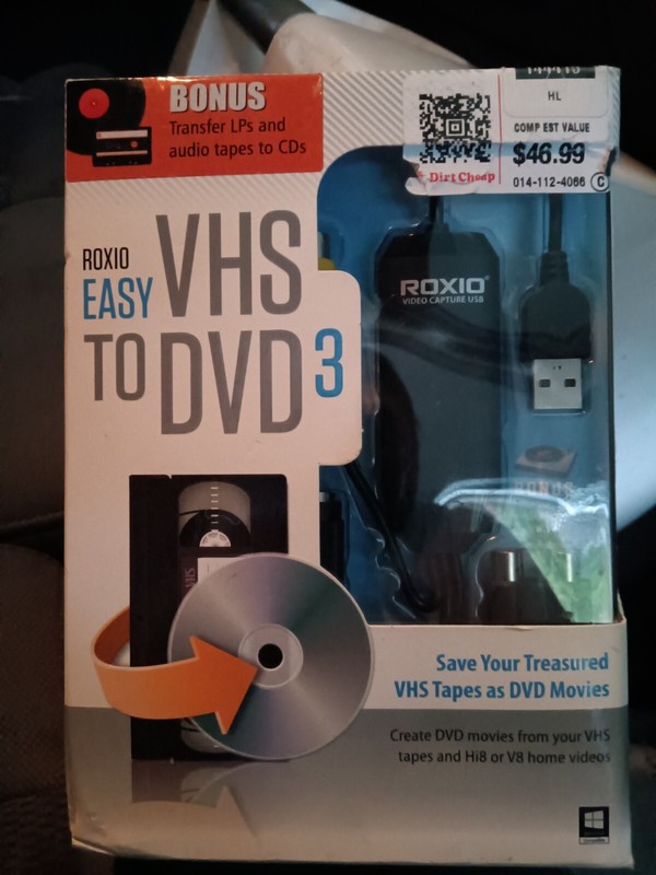 Roxio Easy VHS to DVD 3 Convert Old Home Movies VHS Tapes To DVD 253000 NIB
