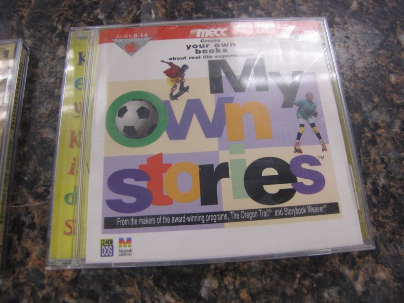 Lot of (6) Vintage Childrens CD-ROMs - Draw-A-Story/Back Yard Baseball/Algebra 2 gallery