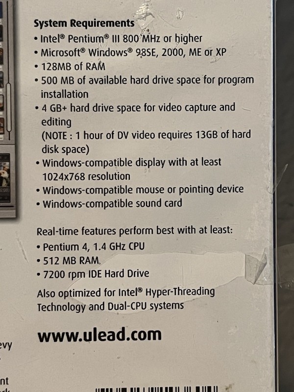 NEW SEALED Ulead Video Studio 7 Windows Movie Making Software gallery