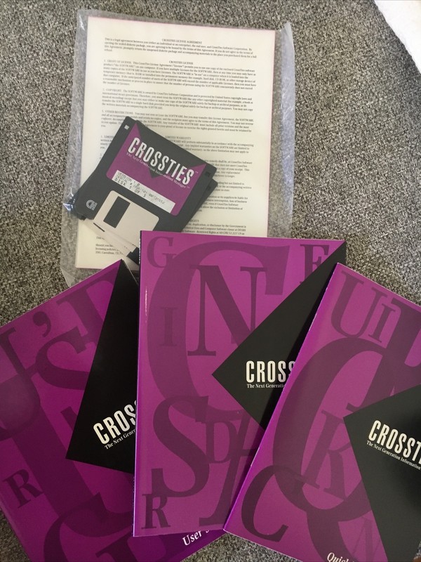 CROSSTIES VTG Boxed Utility Windows 3.1 Organizer Info Manager 3.5 Disk Software gallery