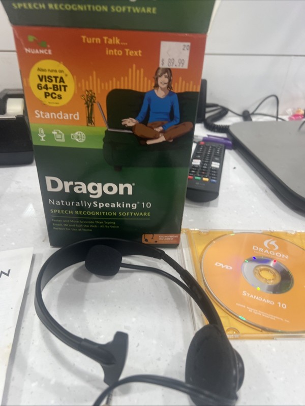 Dragon NaturallySpeaking 10 Preferred Speech Recognition with Headset (vintage) gallery