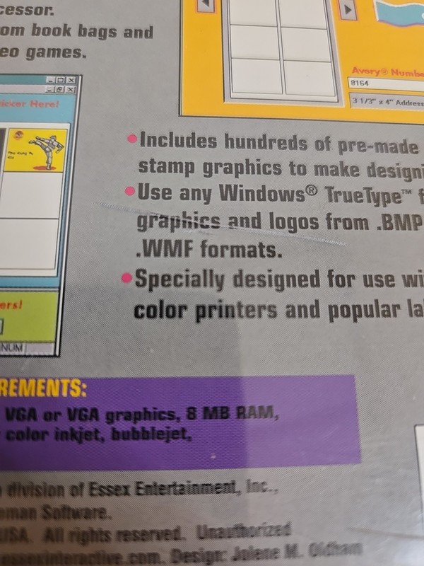 Essex Sticker Maker For Kids PC *BUY 2 GET 1 FREE* CD-ROM Computer Software gallery