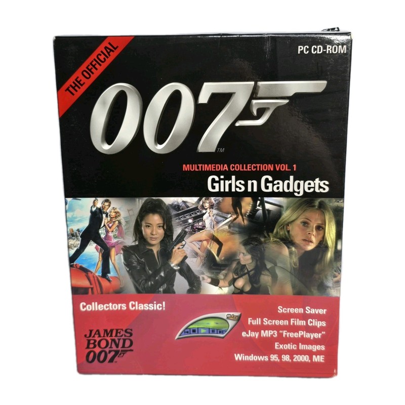 New Sealed Official James Bond 007 Vol. 1 Girls N Gadgets Windows PC CD Boxed