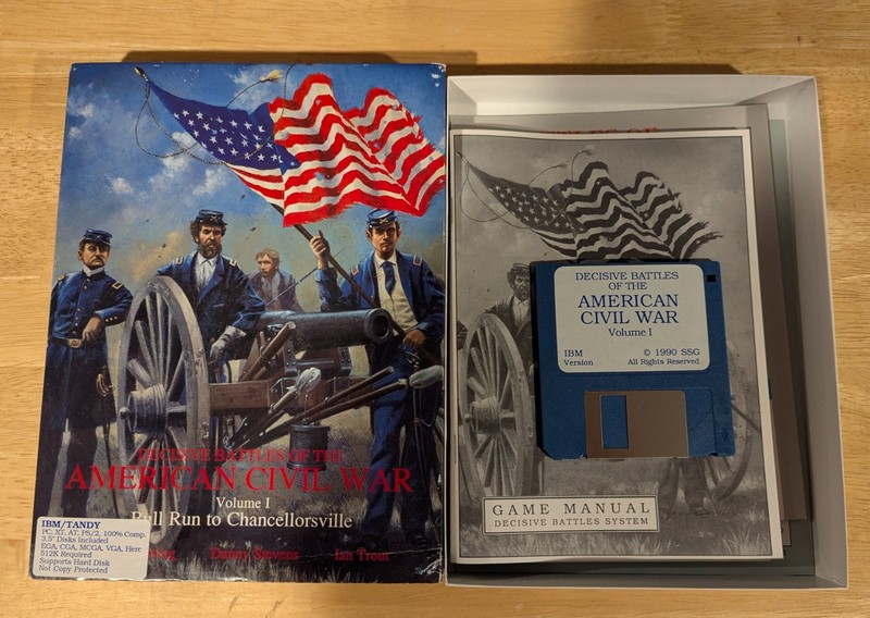 Decisive Battles of the American Civil War Vol. I Vintage Software IBM/Tandy
