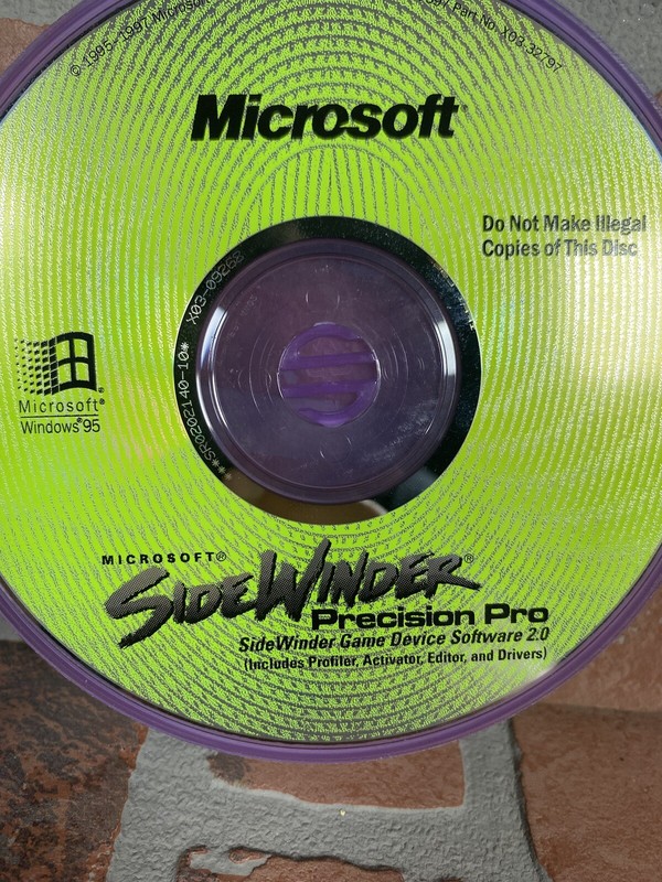 Microsoft SideWinder Precision Pro Game Device Software 2.0 Driver PC CD-ROM gallery