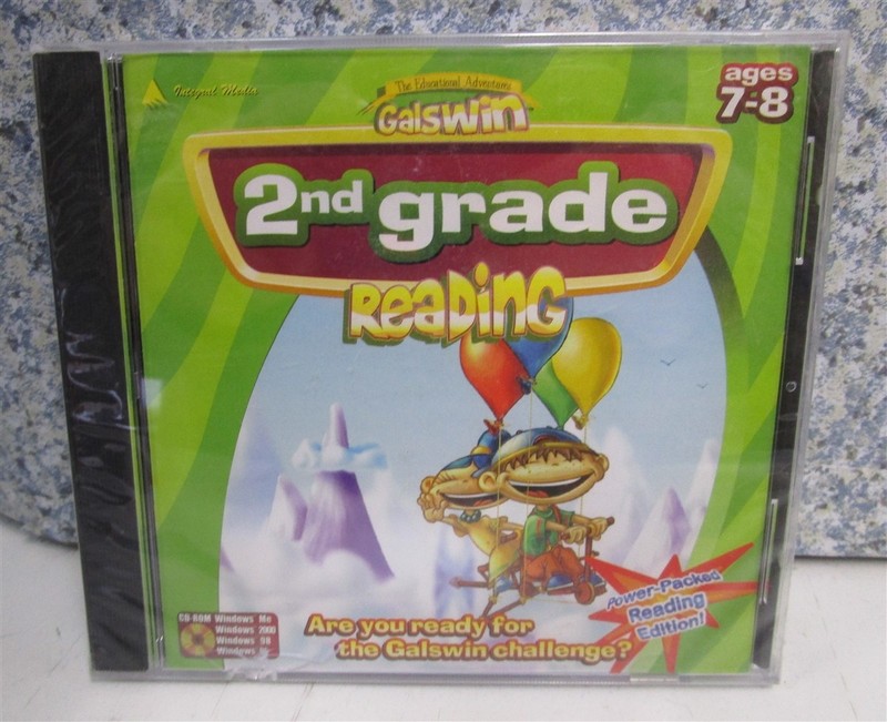 Software PC Galswin 2nd Grade Reading Ages 7-8 NEW SEALED Jewel