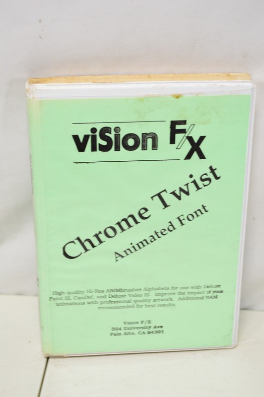 Vision F/X Chrome Twist Animated Font Amiga