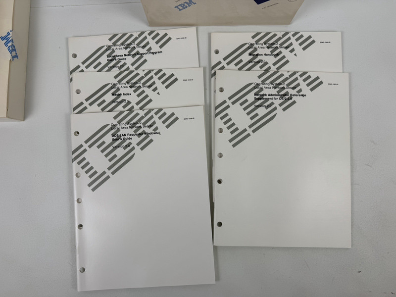Vtg Rare IBM OS/2 Lan Server Version 2.0 Entry 3.5" Floppy Disks & References gallery
