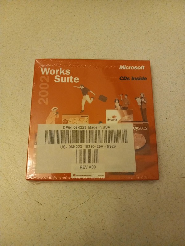 Microsoft Works Suite 2002 With Product Code New Sealed