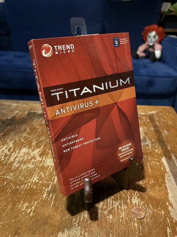 boxed copy of Trend Micro Titanium Antivirus+ software gallery