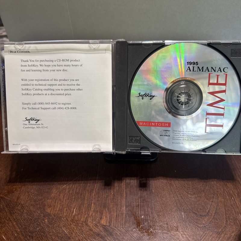 1995 SoftKey Time Magazine Multimedia Almanac CD-Rom For Macintosh Mac OS gallery