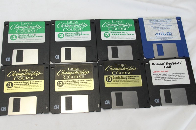 Floppy Disc 3" Lot of 70 Golf Games AOL Windows Program MS-DOS Card Game Diet gallery