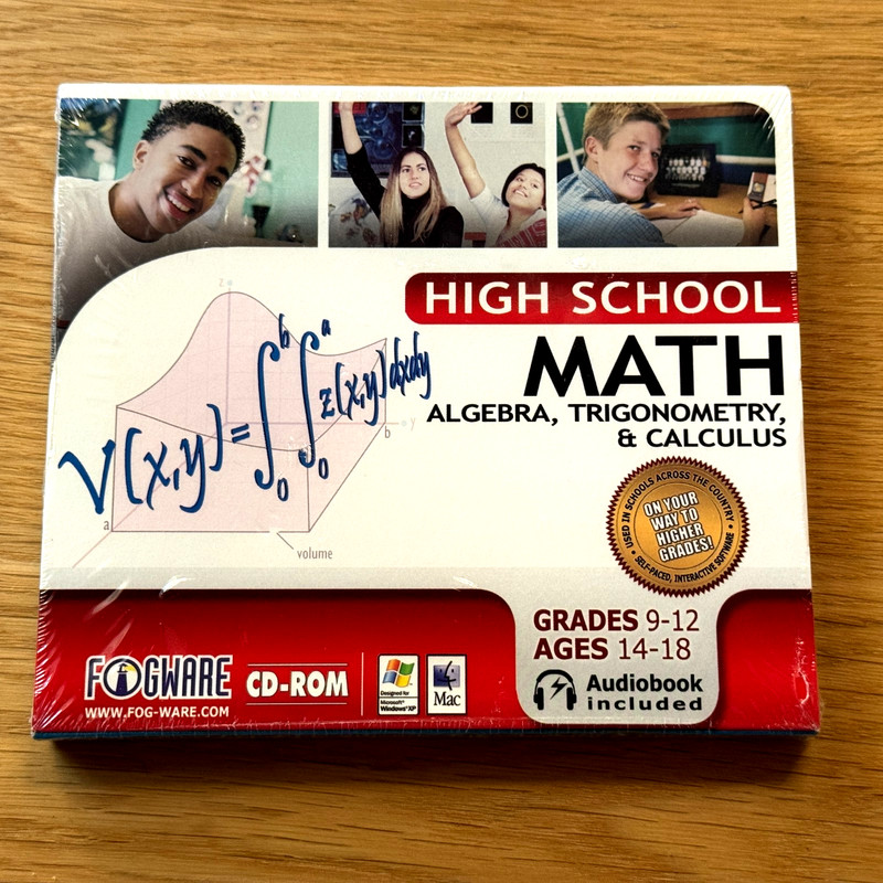 Fogware High School Math CD-ROM, Grades 9-12, Circa 2001