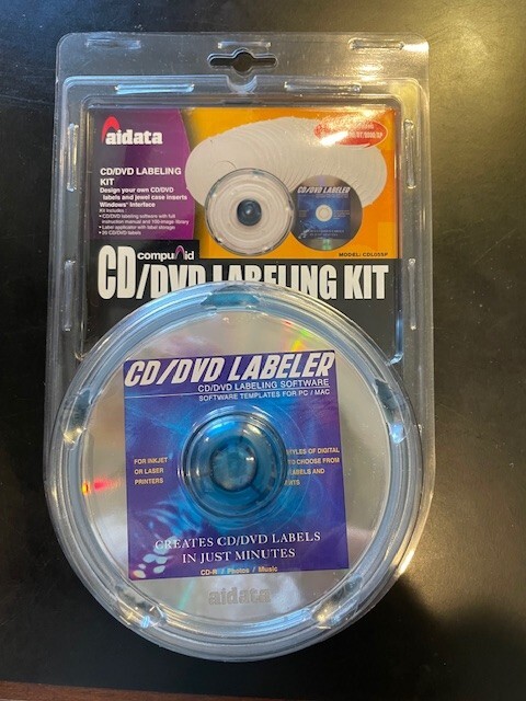 Aidata CD/DVD Labeling Kit Design Your Own CD/DVD – NEW SEALED