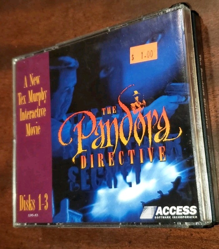 The Pandora Directive Tex Murphy Interactive Movie PC Disk 1 - 3 1996 Access gallery