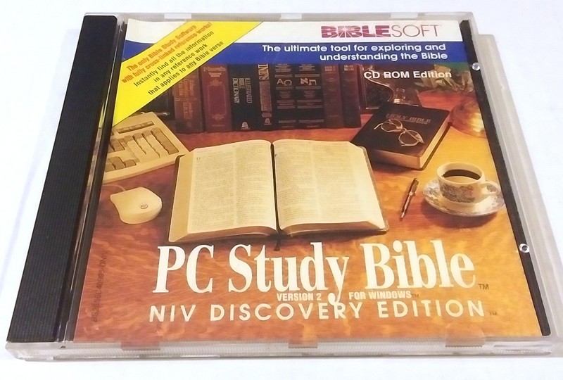BIBLESOFT PC STUDY BIBLE CD ROM VERSION 2.1 FOR WIN NIV DISCOVERY RDITION 1996