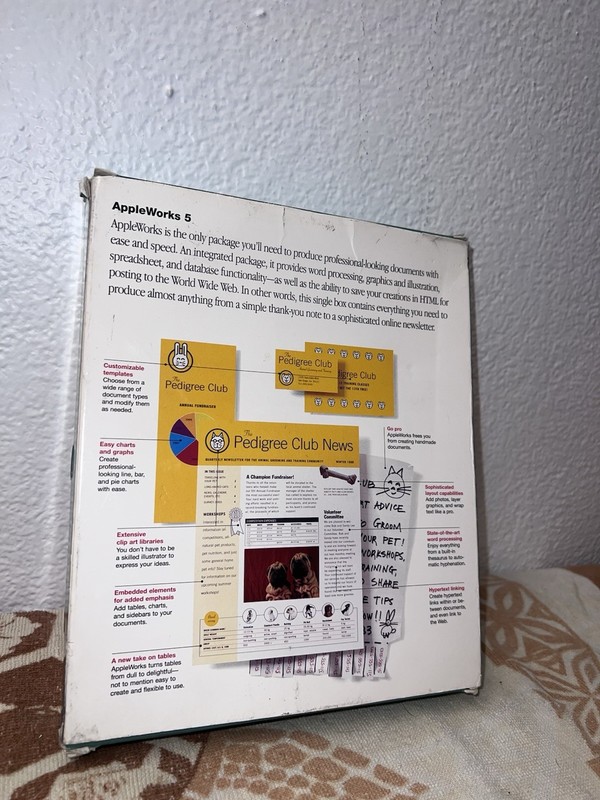 AppleWorks 5 Software Version 5.0.3 MAC Windows gallery