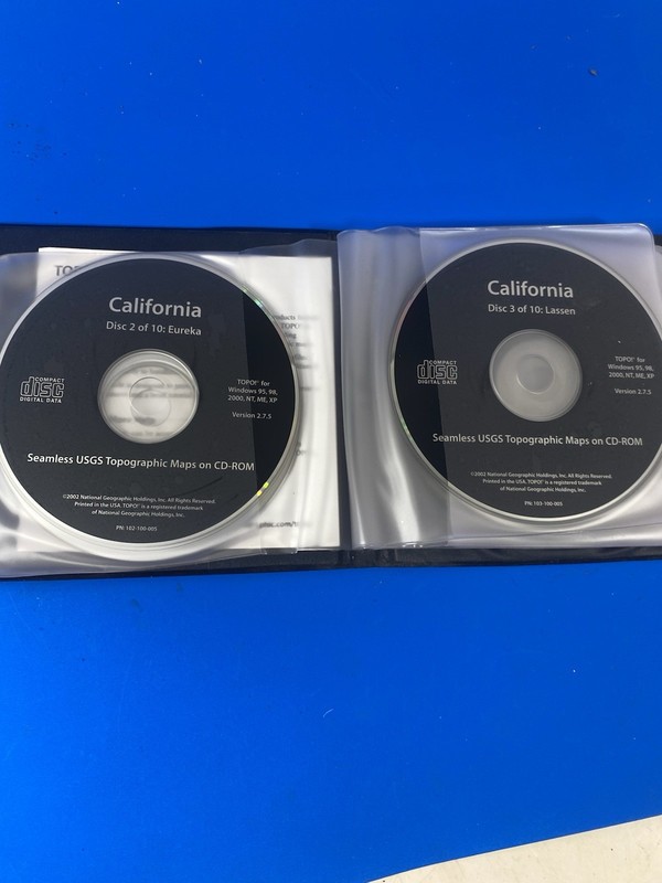 National Geographic Topo CD Software Mapping for California USGS Topographic gallery
