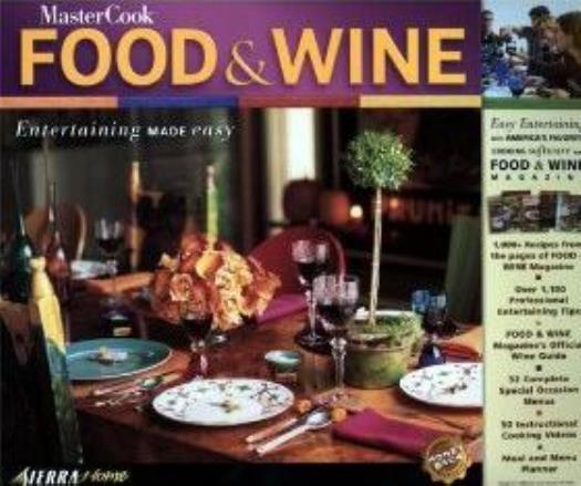 MasterCook 5 Food & Wine PC CD which types go with dinner party barbecue guide!