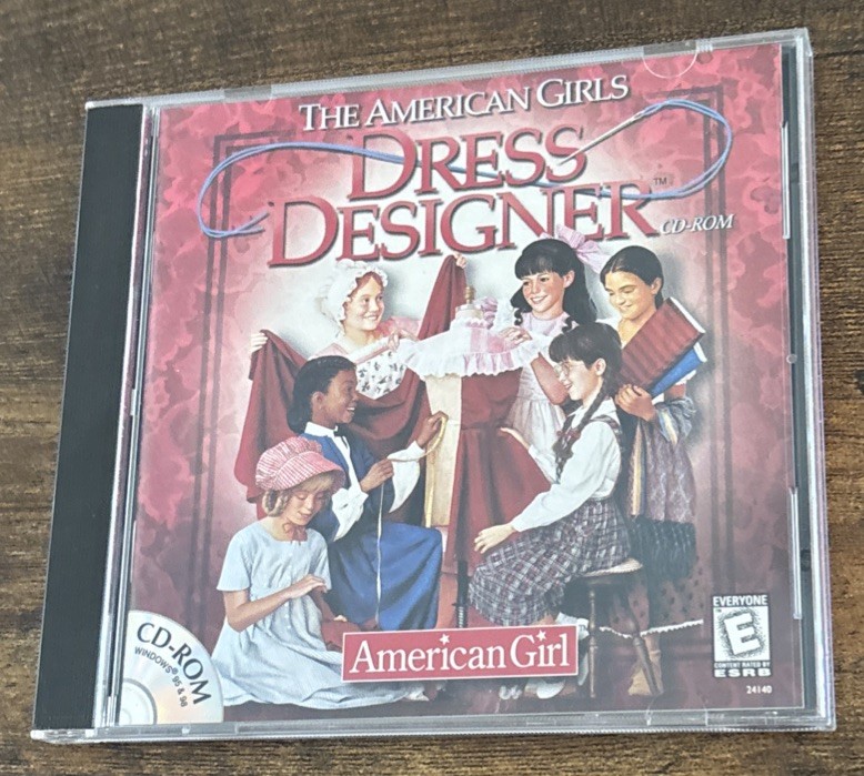 Vintage American Girl Dress Designer CD ROM Software Customize, Create & Print