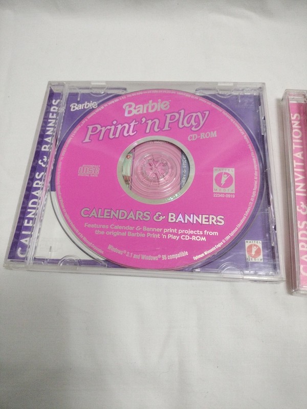 Barbie Print 'n Play PC CDS Invitations, Decoration, party, Calendar & Banners gallery