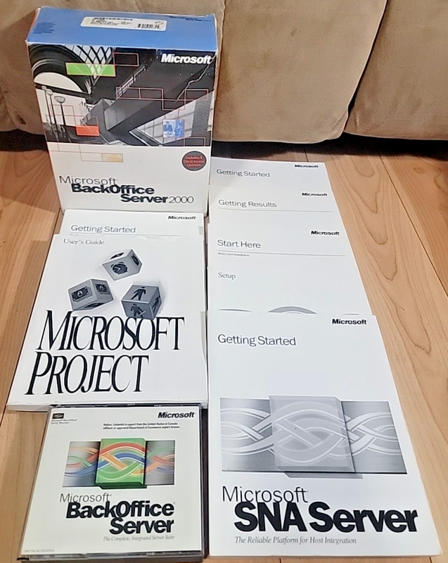 Microsoft BackOffice Server 2000 – Software 5 Clients – CD 6-Disc Set & Key READ
