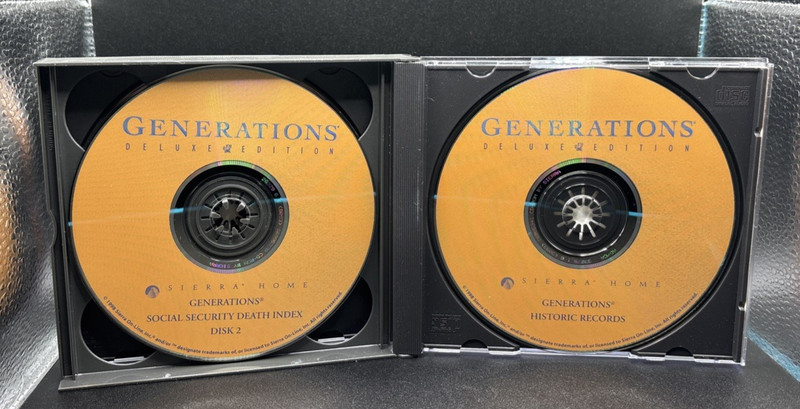 🖥️ Sierra: Generations Deluxe Edition Family Tree Software (4 Discs, 1998) VTG gallery