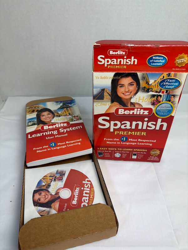 Berlitz Spanish Premier Learning System CD-ROM Open Box AS-IS