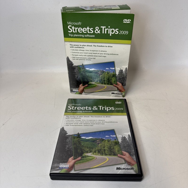 MS Streets & Trips 2009 Manual PC DVD Mapping Tool Software Microsoft