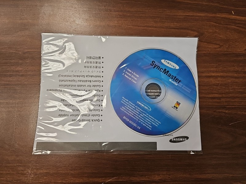 BH59-00335C-04 Samsung SYNCMASTER 20031120100303437 SETUP CD DRIVER MANUAL