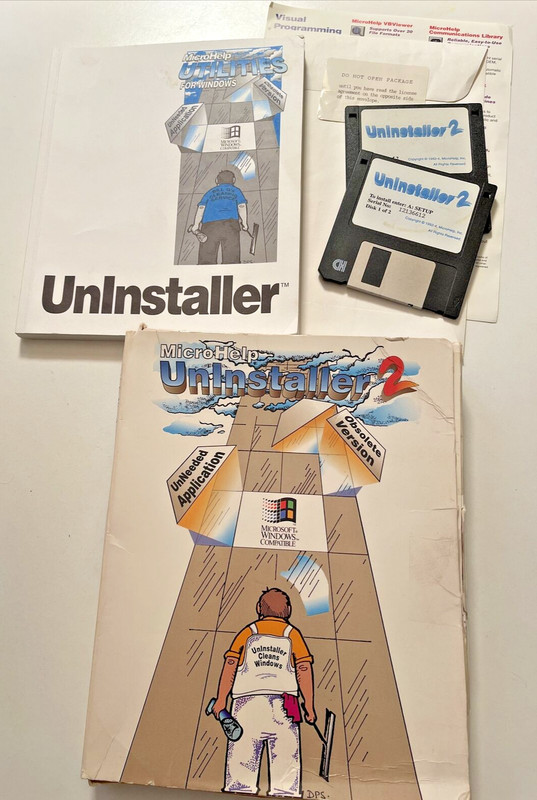 MicroHelp Uninstaller Versión 2.0 PC Utilities For Windows 3.5″ FLOPPY