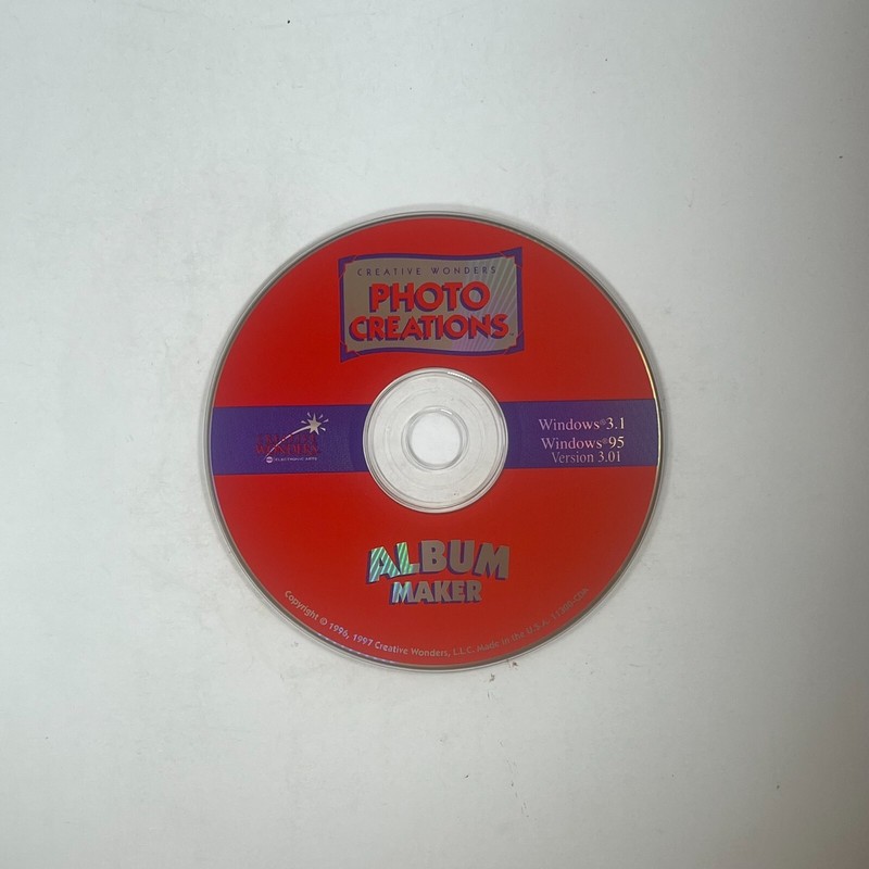 Creative Wonders Photo Creations: Album Maker (PC, 1996)