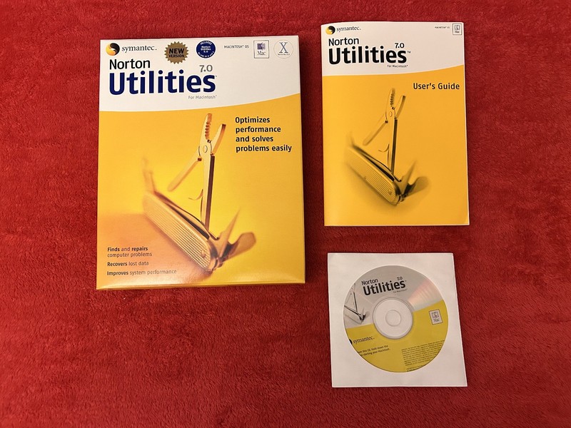 NORTON UTILITIES 7.0 vintage disc in box for Mac OS X