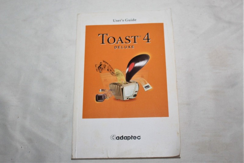 Toast 4 Deluxe Adaptec Manual for MAC