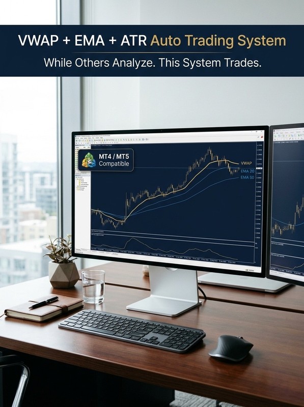 VWAP EMA ATR Expert Advisor MT4/MT5 – Auto Trading Most Traders Use Wrong
