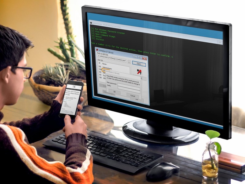 Windows and Linux Password Reset Recovery Cracker Bootable USB Thumb Drive Stick gallery
