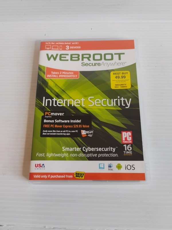 Webroot SecureAnywhere Internet Security – 3 Devices