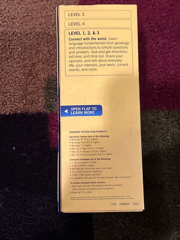 Rosetta Stone Espanol: Spanish (Latin America) Level 1, 2, & 3~Windows, & Mac gallery