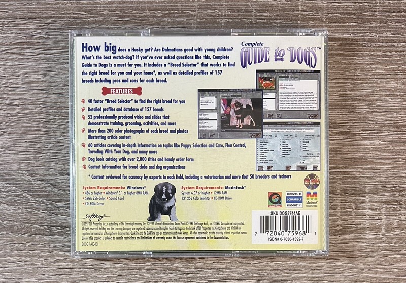 Complete Guide to Dogs (Vintage PC CD-ROM, 1997) gallery
