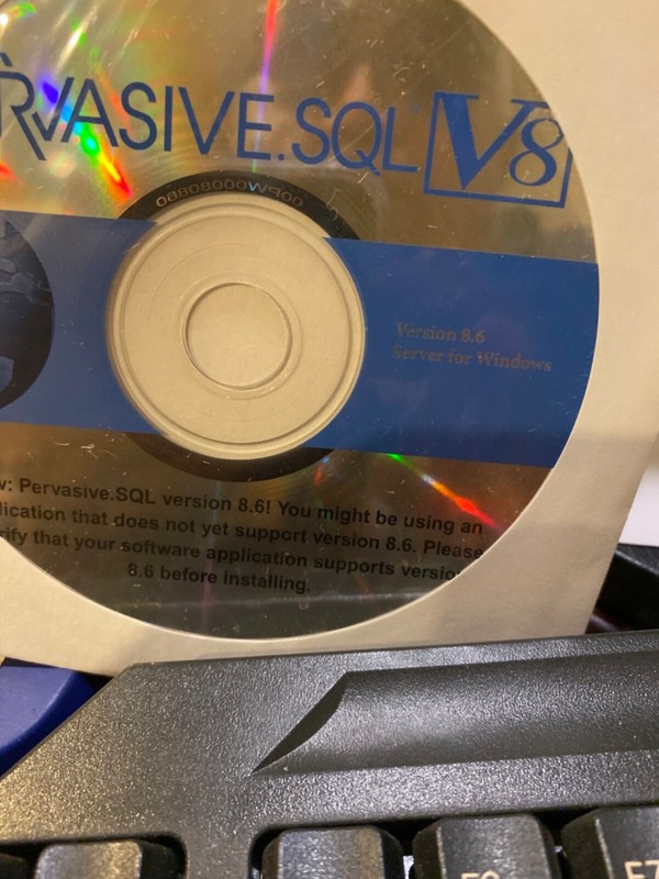 NEW 2 CDs Pervasive.SQL Server version 8.6 for Windows Server and Workgroup gallery