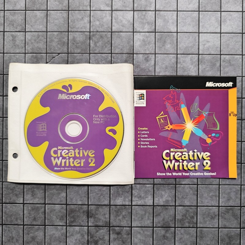 Microsoft Creative Writer 2 – (PC CD-ROM) – Windows 95 – Includes Manual